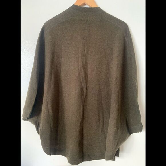 🔥Premise 100% cashmere top stitch open front cashmere cape size M, NWT - Picture 5 of 7